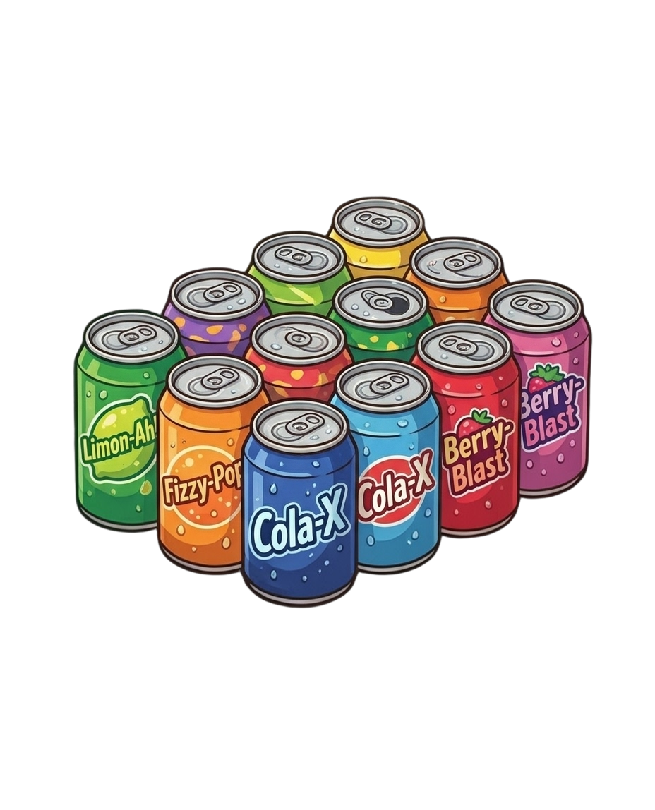 Choix de boissons en canette chez So Food's